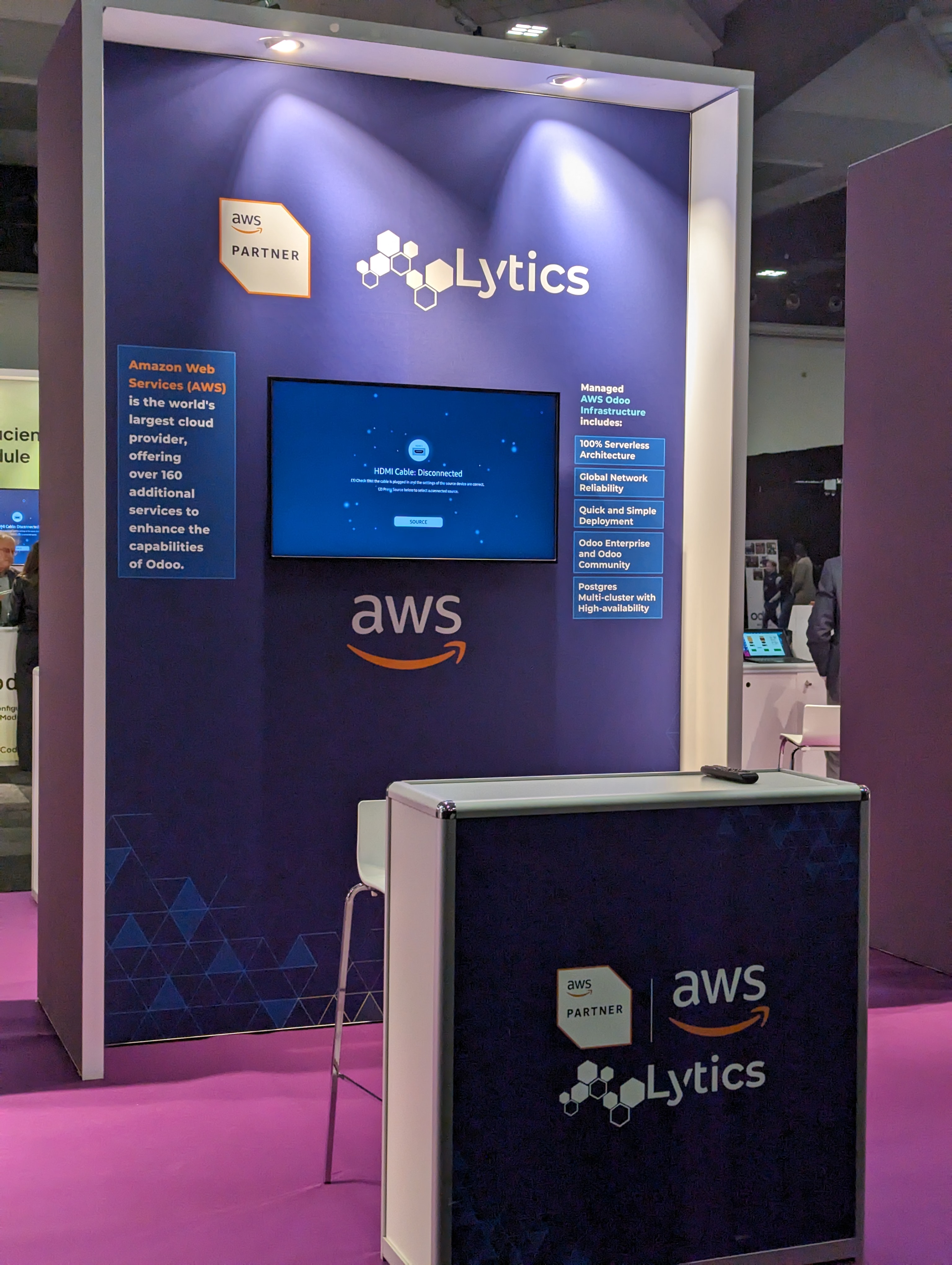 Stand de Lytics en Odoo Experience